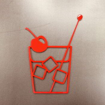 Intra απο ξύλο plywood 3mm-4mm πάχος - Επιγραφή Cocktail Bar Διακόσμηση τοίχου Δίασταση 30x30 cm Intraeaxys-r7vmvvk7 - Image 3