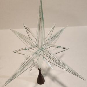 Intra απο ξύλο plywood 3mm-4mm πάχος - Ακρυλικό Μοραβικό αστέρι Δίασταση 20x20 cm Intraeaxys-6o3yg0r7