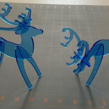 Intra απο ξύλο plywood 3mm-4mm πάχος - Ακρυλικός Τάρανδος Δίασταση 20x20 cm Intraeaxys-51rrl9v1 - Image 1