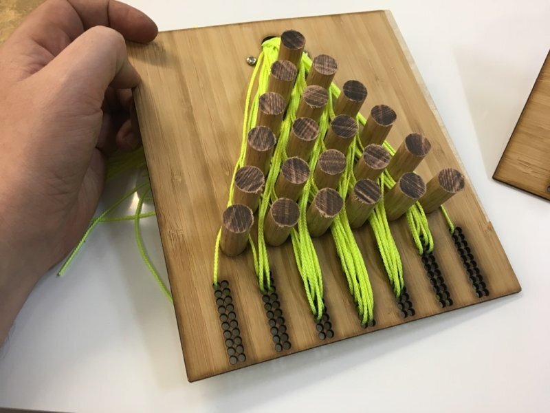 Intra απο ξύλο plywood 3mm-4mm πάχος - Braided Galton Board – Πιθανότητες με String Δίασταση 30x30 cm Intraeaxys-eox8lx41