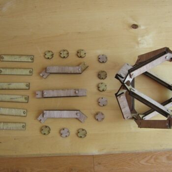 Intra απο ξύλο plywood 3mm-4mm πάχος - Οκτάεδρο μοντέλο κιτ Δίασταση 30x30 cm Intraeaxys-67wz9gm7 - Image 6