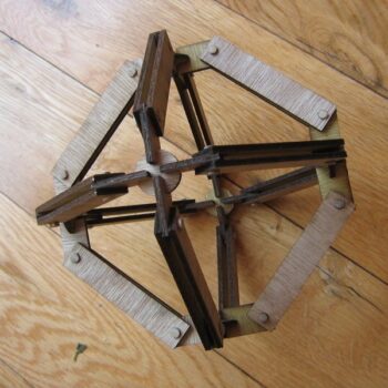 Intra απο ξύλο plywood 3mm-4mm πάχος - Οκτάεδρο μοντέλο κιτ Δίασταση 30x30 cm Intraeaxys-67wz9gm7 - Image 7