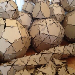Intra απο ξύλο plywood 3mm-4mm πάχος - Geodesic Models 2plex Construction Kit Δίασταση 30x30 cm Intraeaxys-voqdl9d1