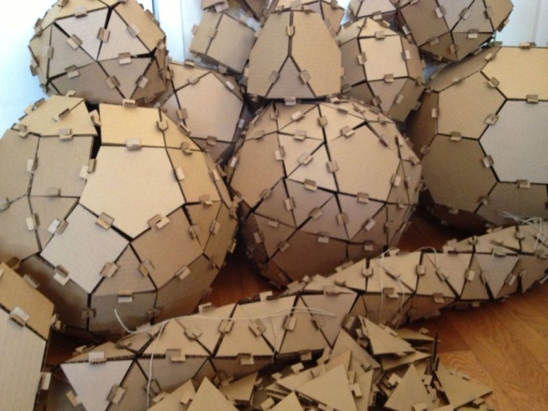 Intra απο ξύλο plywood 3mm-4mm πάχος - Geodesic Models 2plex Construction Kit Δίασταση 30x30 cm Intraeaxys-voqdl9d1