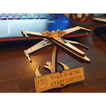 Intra απο ξύλο plywood 3mm-4mm πάχος - X-Wing Starfighter Δίασταση 30x30 cm Intraeaxys-eoxl264o - Image 1