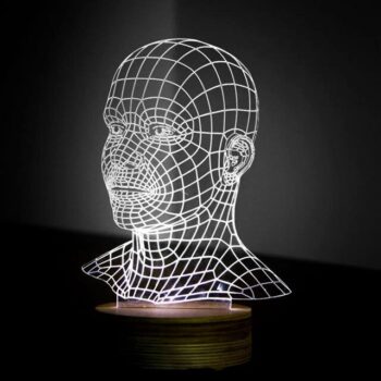 Intra απο ξύλο plywood 3mm-4mm πάχος - 3D Φως νύχτας Δίασταση 30x30 cm Intraeaxys-6o3y4937 - Image 1