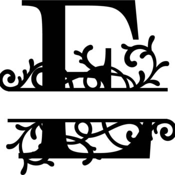 Intra απο ξύλο plywood 3mm-4mm πάχος - Διαίρεση μονογράμματος Γράμμα Ε Δίασταση 30x30 cm Intraeaxys-51rrrxv1 - Image 1