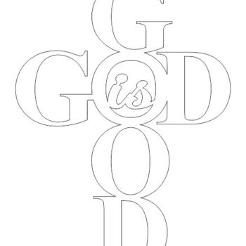 Intra απο ξύλο plywood 3mm-4mm πάχος - Ο Θεός είναι καλός 10 Χ 7,5 Δίασταση 30x30 cm Intraeaxys-p7yv057q - Image 1