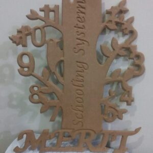 Intra απο ξύλο plywood 3mm-4mm πάχος - Σχέδιο δέντρου ρολογιού Δίασταση 30x30 cm Intraeaxys-d1lzmg7m