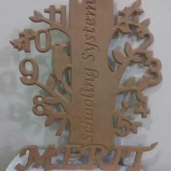 Intra απο ξύλο plywood 3mm-4mm πάχος - Σχέδιο δέντρου ρολογιού Δίασταση 30x30 cm Intraeaxys-d1lzmg7m - Image 1