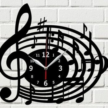 Intra απο ξύλο plywood 3mm-4mm πάχος - Ρολόι μελωδίας Δίασταση 30x30 cm Intraeaxys-lopq28k7 - Image 1