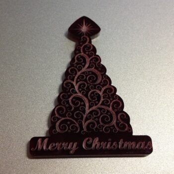 Intra απο ξύλο plywood 3mm-4mm πάχος - Ακρυλικό χριστουγεννιάτικο δέντρο Δίασταση 20x20 cm Intraeaxys-r7vmvdl7 - Image 1