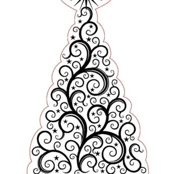 Intra απο ξύλο plywood 3mm-4mm πάχος - Ακρυλικό χριστουγεννιάτικο δέντρο Δίασταση 20x20 cm Intraeaxys-r7vmvdl7 - Image 3