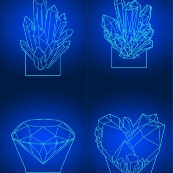 Intra απο ξύλο plywood 3mm-4mm πάχος - Πρότυπο τρισδιάστατων ακρυλικών λαμπτήρων διαμαντιών Δίασταση 30x30 cm Intraeaxys-e1gkxkyo - Image 1