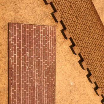 Intra απο ξύλο plywood 3mm-4mm πάχος - Τουβλότοιχος με το πεζοδρόμιο Δίασταση 30x30 cm Intraeaxys-r1z0vdlo - Image 4
