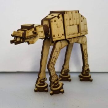 Intra απο ξύλο plywood 3mm-4mm πάχος - Star Wars AT-AT Walker Δίασταση 30x30 cm Intraeaxys-eo4y45go - Image 4