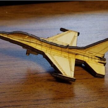 Intra απο ξύλο plywood 3mm-4mm πάχος - F-16 Fighting Falcon 3 χλστ Δίασταση 30x30 cm Intraeaxys-ro6y6wm7 - Image 1