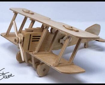 Intra απο ξύλο plywood 3mm-4mm πάχος - Αρχείο PDF Μοντέλο κόντρα πλακέ Biplane Δίασταση 30x30 cm Intraeaxys-lopqp957 - Image 1