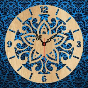 Intra απο ξύλο plywood 3mm-4mm πάχος - Ρολόι Δίασταση 30x30 cm Intraeaxys-6o3xkron