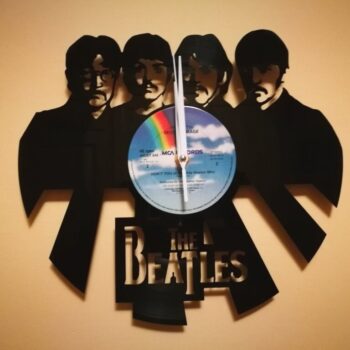 Intra απο ξύλο plywood 3mm-4mm πάχος - Ρολόι Orologio Vinile LP Beatles Δίασταση 30x30 cm Intraeaxys-lopq867w - Image 1