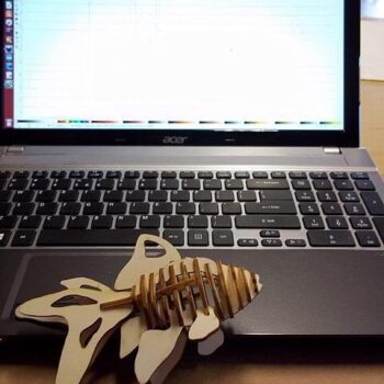 Intra απο ξύλο plywood 3mm-4mm πάχος - Goldfish 3D Puzzle 2,7mm Κόντρα πλακέ Δίασταση 30x30 cm Intraeaxys-6o3yl0q7 - Image 1