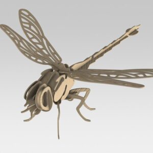 Intra απο ξύλο plywood 3mm-4mm πάχος - Dragonfly 3D Puzzle 2mm Δίασταση 30x30 cm Intraeaxys-p7ymd027