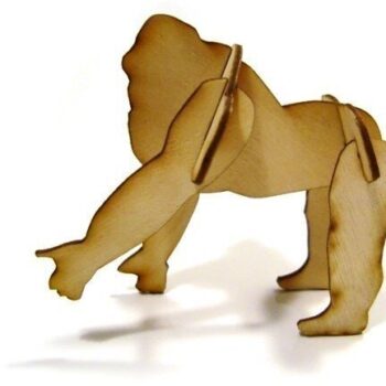 Intra απο ξύλο plywood 3mm-4mm πάχος - Κόντρα πλακέ 3D Puzzle Gorilla 1mm Δίασταση 30x30 cm Intraeaxys-voq2zpqo - Image 1