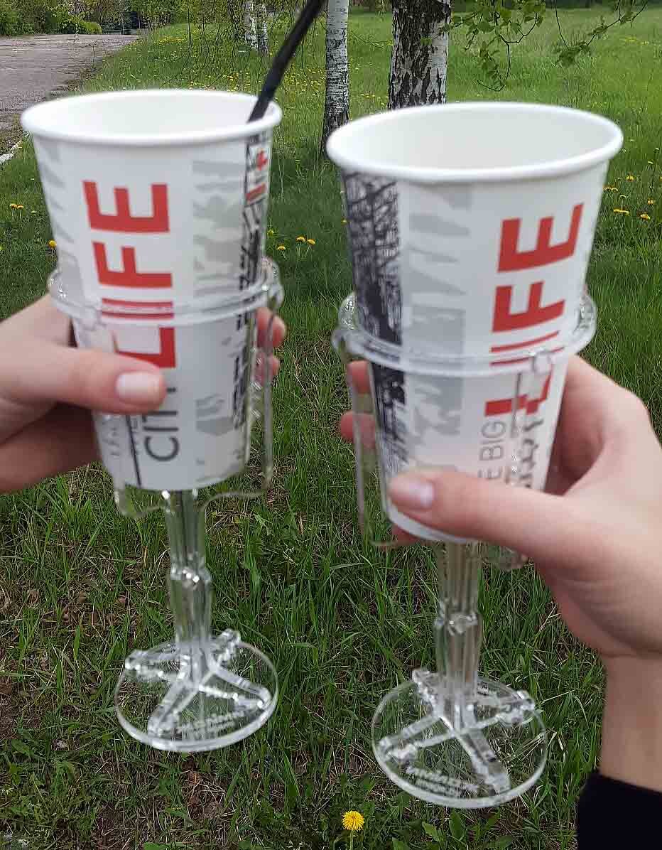 Intra απο ξύλο plywood 3mm-4mm πάχος - Ακρυλική βάση για φλιτζάνι τσάι Δίασταση 30x30 cm Intraeaxys-eo2dzm18