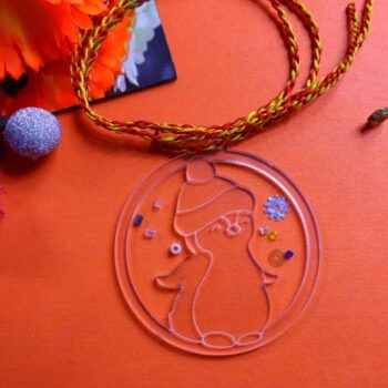 Intra απο ξύλο plywood 3mm-4mm πάχος - Στολίδι Penguin Χριστουγεννιάτικο Δέντρο με ακρυλικό χαραγμένο ντεκόρ Δίασταση 10x10 cm Intraeaxys-joed9pn1 - Image 7