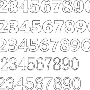 Intra απο ξύλο plywood 3mm-4mm πάχος - 12345 Γραμματοσειρές Αριθμών Δίασταση 30x30 cm Intraeaxys-loplr61w - Image 1