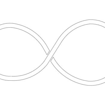 Intra απο ξύλο plywood 3mm-4mm πάχος - Σύμβολο απείρου Δίασταση 30x30 cm Intraeaxys-lop5k57w - Image 1