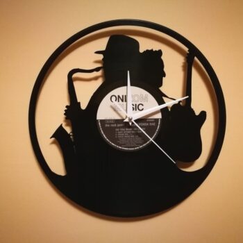 Intra απο ξύλο plywood 3mm-4mm πάχος - Orologio Vinile Clock Sax Chitarra Δίασταση 30x30 cm Intraeaxys-e1gkg8ol - Image 1