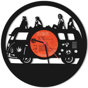 Intra απο ξύλο plywood 3mm-4mm πάχος - Ρολόι τοίχου Hippie Δίασταση 30x30 cm Intraeaxys-6o3y637n