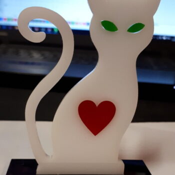 Intra απο ξύλο plywood 3mm-4mm πάχος - Cute Cat Acrylic 3mm Δίασταση 20x20 cm Intraeaxys-91jdmxl1 - Image 3