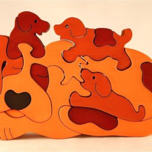 Intra απο ξύλο plywood 3mm-4mm πάχος - Dog Jigsaw Puzzle Παιδικό παιχνίδι παζλ CNC Δίασταση 30x30 cm Intraeaxys-078yjemo