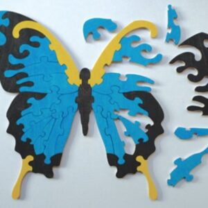 Intra απο ξύλο plywood 3mm-4mm πάχος - Πρότυπο παζλ πεταλούδας για παιδιά Δίασταση 30x30 cm Intraeaxys-m1d6vr37