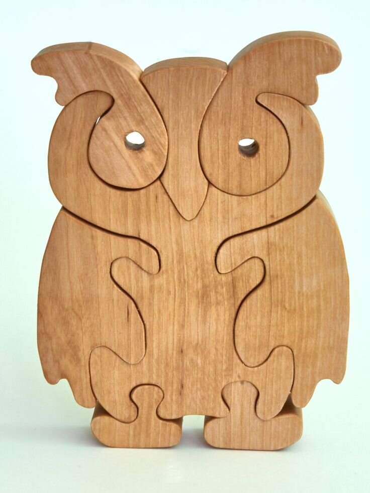 Intra απο ξύλο plywood 3mm-4mm πάχος - Owl Stand up Ξύλινο παζλ CNC DWG Αρχείο Δίασταση 30x30 cm Intraeaxys-pok3xlj7