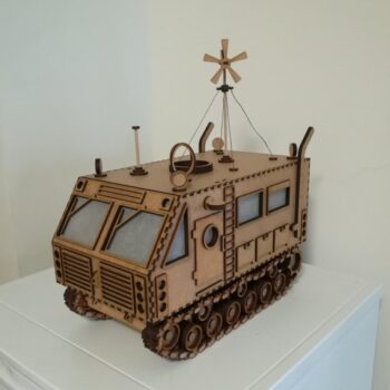 Intra απο ξύλο plywood 3mm-4mm πάχος - Σοβιετικό καταδρομικό της Ανταρκτικής Kharkovchanka Δίασταση 30x30 cm Intraeaxys-r7vm05k7 - Image 1