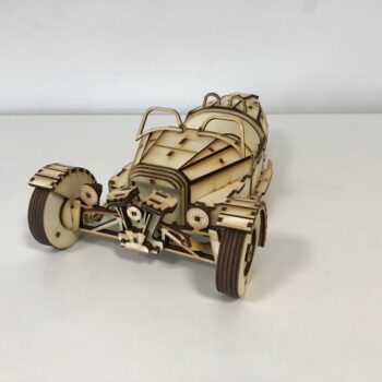 Intra απο ξύλο plywood 3mm-4mm πάχος - Ξύλινο μοντέλο Morgan 3 Wheeler Δίασταση 30x30 cm Intraeaxys-eo4q9vw7 - Image 1