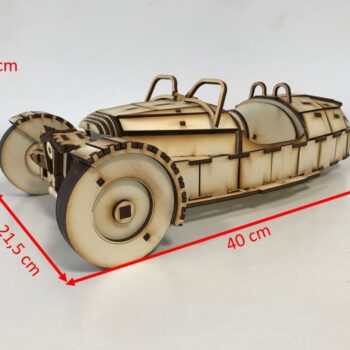 Intra απο ξύλο plywood 3mm-4mm πάχος - Ξύλινο μοντέλο Morgan 3 Wheeler Δίασταση 30x30 cm Intraeaxys-eo4q9vw7 - Image 5
