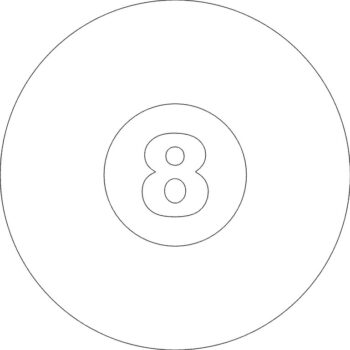 Intra απο ξύλο plywood 3mm-4mm πάχος - Αριθμός Οκτώ 8 σε κύκλο Δίασταση 30x30 cm Intraeaxys-075ykmoz - Image 1