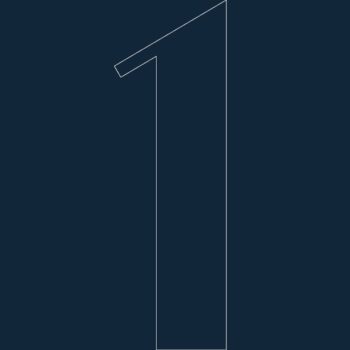 Intra απο ξύλο plywood 3mm-4mm πάχος - Αριθμός 1 dxf Δίασταση 30x30 cm Intraeaxys-vd1l961m - Image 1