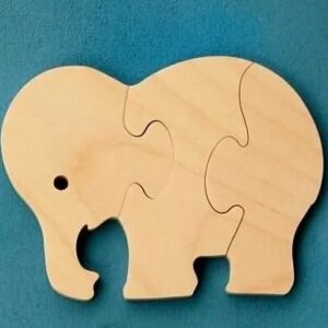 Intra απο ξύλο plywood 3mm-4mm πάχος - Elephant Jigsaw Puzzle CNC Plans DWG File Δίασταση 30x30 cm Intraeaxys-eo0qjm31