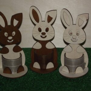 Intra απο ξύλο plywood 3mm-4mm πάχος - Πασχαλινό Μπάνι Μολυβοθήκη Οργανωτή γραφείου Δίασταση 30x30 cm Intraeaxys-eoxlvvgo