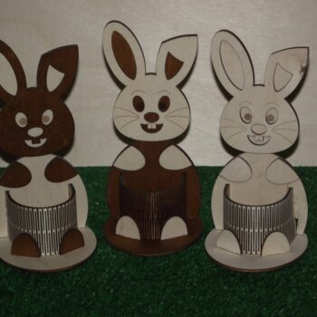 Intra απο ξύλο plywood 3mm-4mm πάχος - Πασχαλινό Μπάνι Μολυβοθήκη Οργανωτή γραφείου Δίασταση 30x30 cm Intraeaxys-eoxlvvgo - Image 1