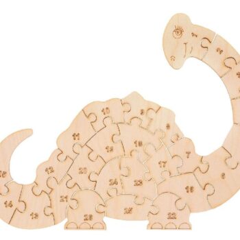Intra απο ξύλο plywood 3mm-4mm πάχος - Παιχνίδι Dinopuzzle για παιδιά Δίασταση 30x30 cm Intraeaxys-joedv6n1 - Image 1