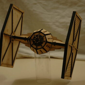 Intra απο ξύλο plywood 3mm-4mm πάχος - Star Wars TIE Fighter Δίασταση 30x30 cm Intraeaxys-075ye0mo - Image 6