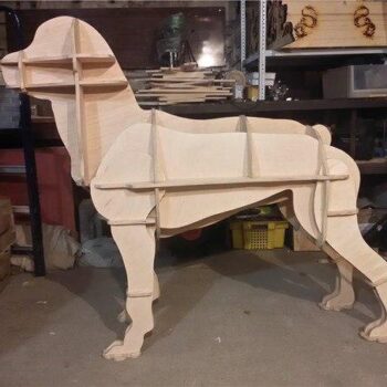 Intra απο ξύλο plywood 3mm-4mm πάχος - Σκύλος μπόξερ Δίασταση 30x30 cm Intraeaxys-r7vme567 - Image 1