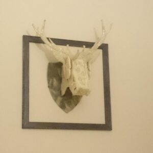 Intra απο ξύλο plywood 3mm-4mm πάχος - Πρότυπο τοποθέτησης τοίχου κεφαλιού ελαφιού Δίασταση 30x30 cm Intraeaxys-ro6yzxm7