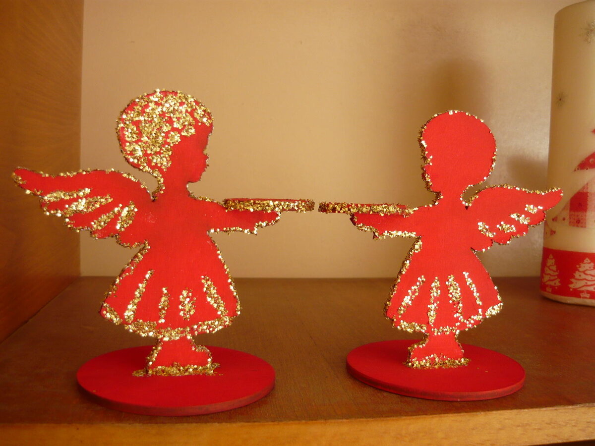 Intra απο ξύλο plywood 3mm-4mm πάχος - Κηροπήγιο Αγγέλου Δίασταση 30x30 cm Intraeaxys-r7vmkp67